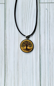 Painted Pendant Necklace