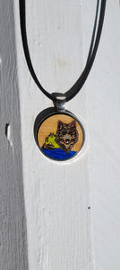 Painted Pendant Necklace