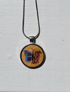 Painted Pendant Necklace