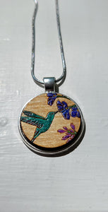 Painted Pendant Necklace