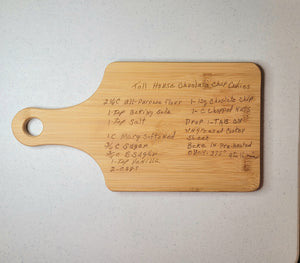 Wine Bottle Shaped Cutting Board Engravable