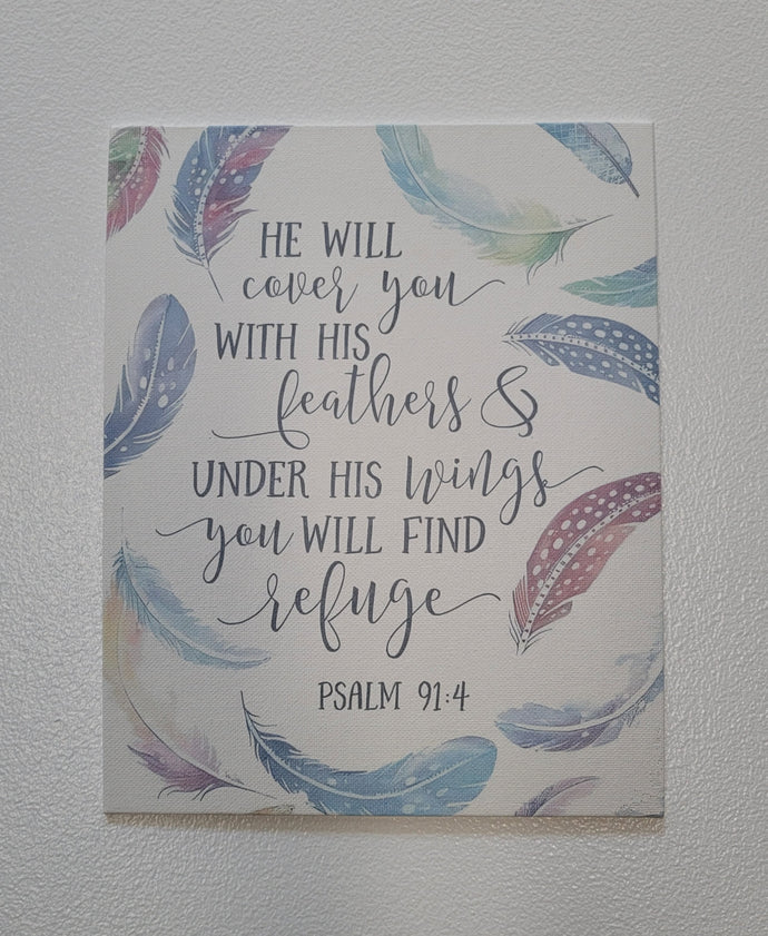 Psalm 91:4 Canvas