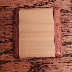 Maple & Rosewood compact mirror - Engravable SUPPLIER HAS DISCONTINUED THIS ITEM, PURCHASE WHILE YOU CAN