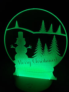 Merry Christmas snow globe
