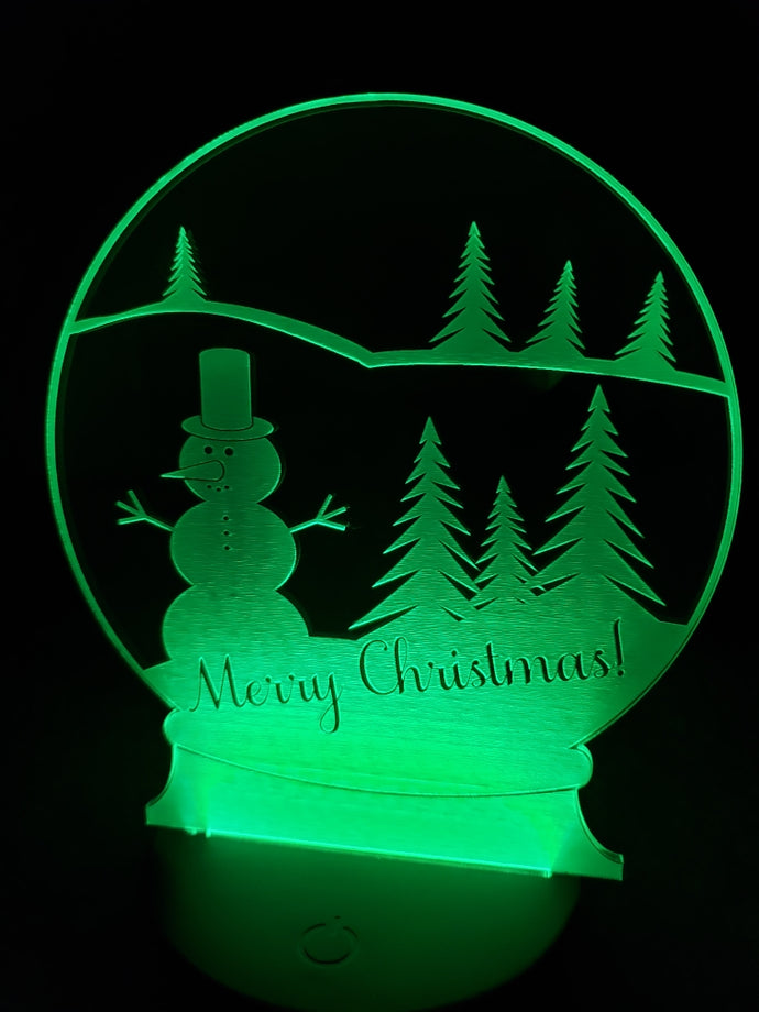 Merry Christmas snow globe